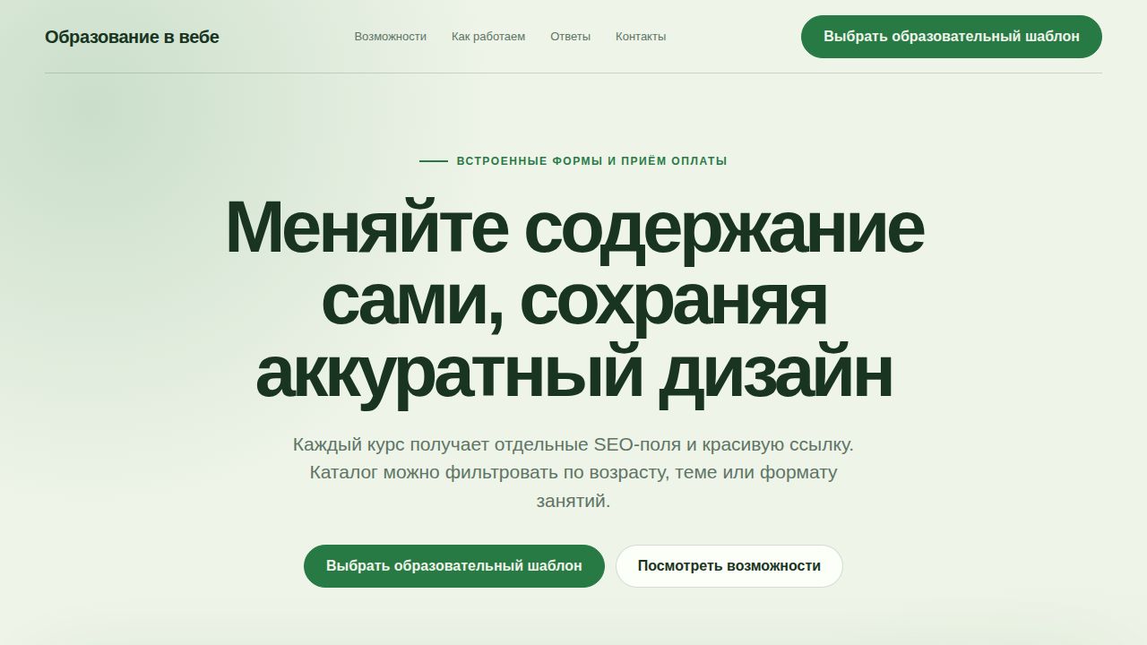 LINKFLOW — обложка примера сайта