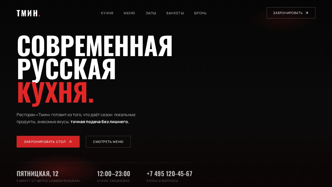 VANGUARD — обложка примера сайта